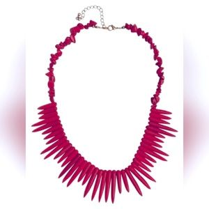 H&M Red Spike Necklace